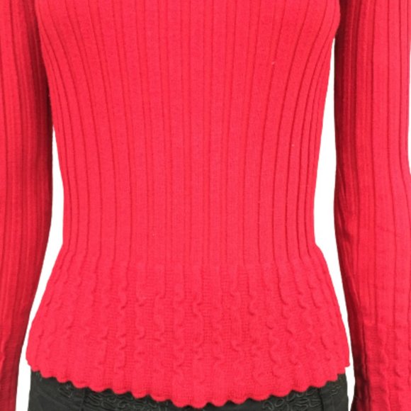 VEX Collection Red Size S Long Sleeve Sweater - Picture 5 of 11